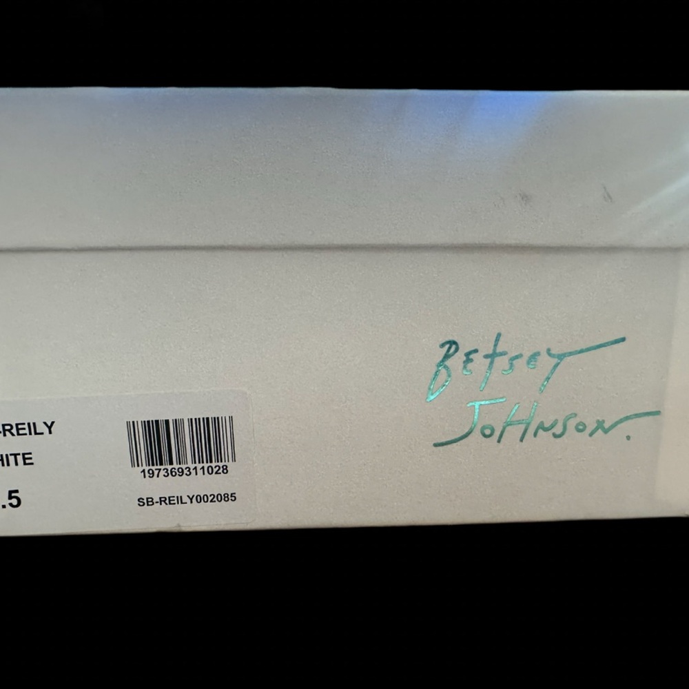 Betsey Johnson Rhinestone SB-Reily Sneakers white/silver 8.5 NWB - Picture 8 of 8